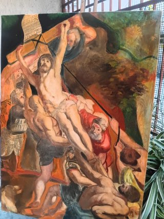 Antico dipinto su tela
