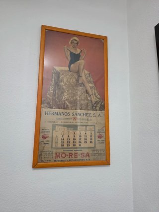 Cuadro Calendario Hermanos Sanchez 1957