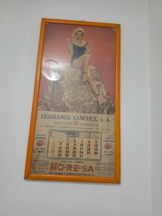 Cuadro Calendario Hermanos Sanchez 1957