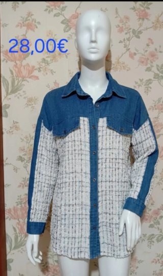 Camicia jeans e tweed