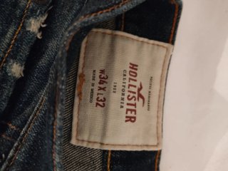 Pantalones Hollister Azules Desgastados