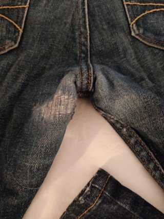 Pantalones Hollister Azules Desgastados