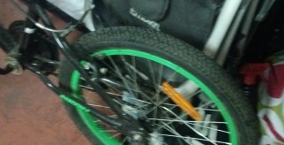 Bicicleta BMX Urban Warrior Negra y Verde