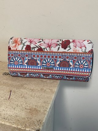 Monedero Desigual Original Flores y Geométrico