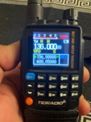 Radio Walkie Bibanda TIDRADIO Negra