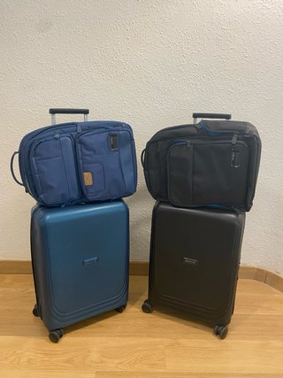 2 Set Maletas de Cabina 55CM + Mochilas Samsonite