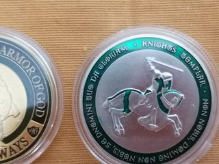 Monedas Templarias Armadura de Dios