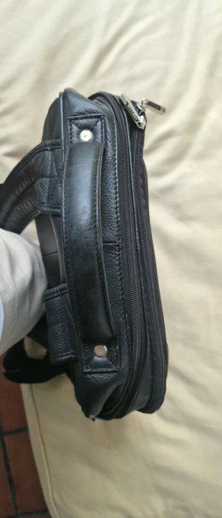 Mochila Piel Negra Miguel Bellido