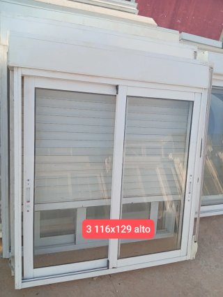 Ventana aluminio corredera 116x129