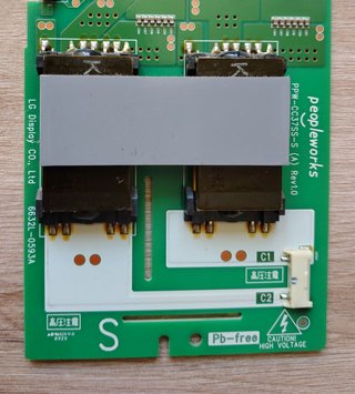 Placa Inversora Slave CCFL TV - LG 6632L-0593A