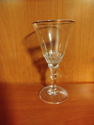 Lote 5 copas de champán y brindis vintage filo oro