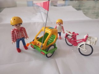 Playmobil bici con remolque 3068