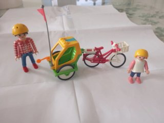 Playmobil bici con remolque 3068