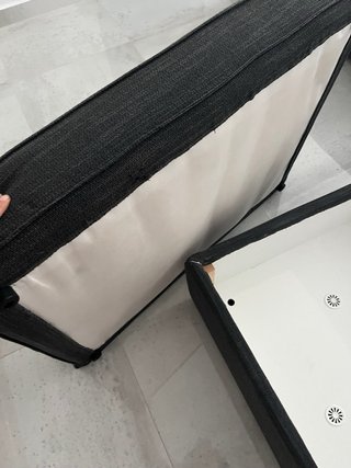 Poggiapiedi KIVIC Ikea grigio con spazio di archiviazione