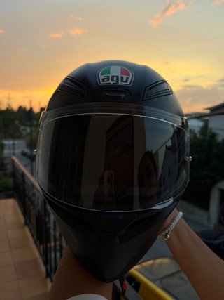 Casco Agv Negro mate