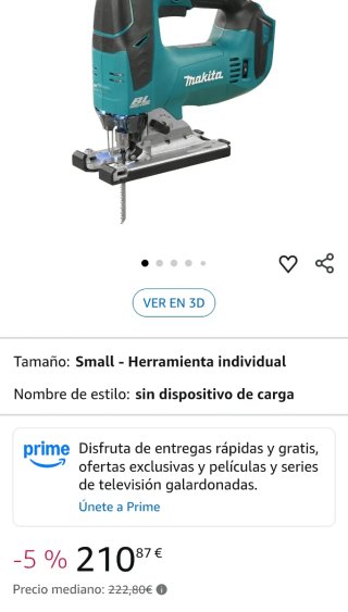 Makita DJV182Z Caladora 18V Litio BL