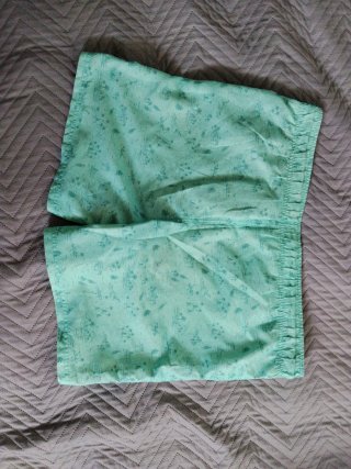 Bañador hombre estampado verde azulado