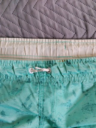 Bañador hombre estampado verde azulado