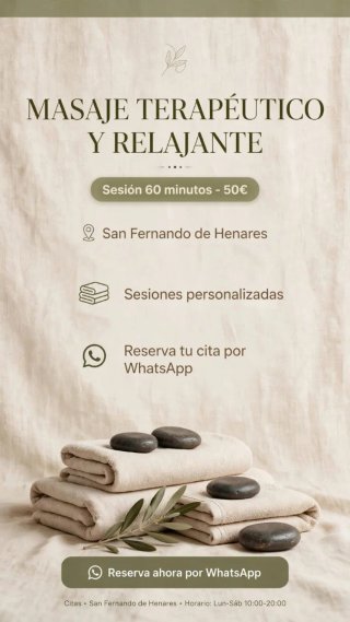 Masajista titulado