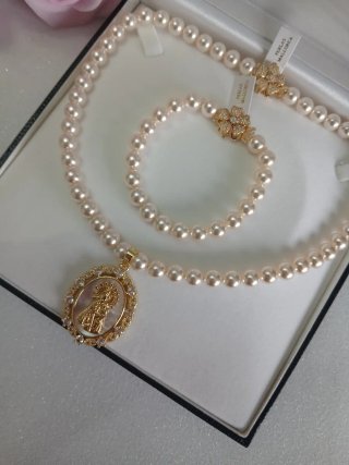 Aderezo fallwra oro y aguamarina