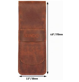Estuche piel Londo portalápices con solapa