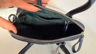 Bolso Lacoste Azul y Blanco Pequeño