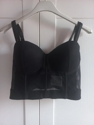 Top Corsé Negro Talla S