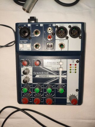 Soundcraft Notepad 5 Mixer interfaz mesa mezclas