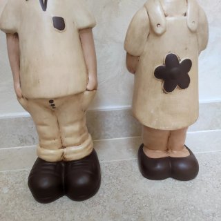 2 Figuras Decorativas Cerámica