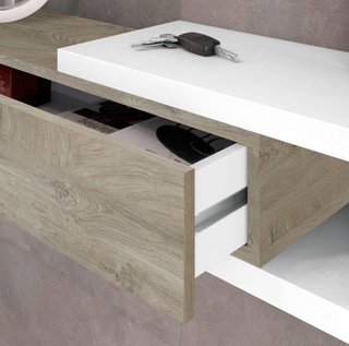 Mueble recibidor con cajón colgante