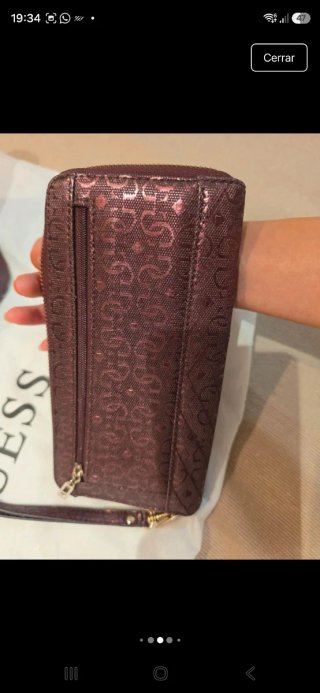 Conjunto Guess: Bolso y Cartera Morado