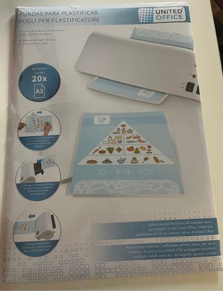 Fundas plastificar A3 United Office (20x)