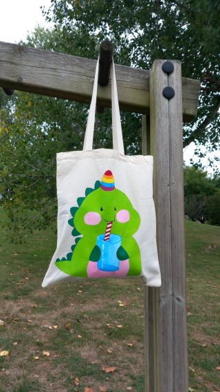 Totebag dinosaurio adorable