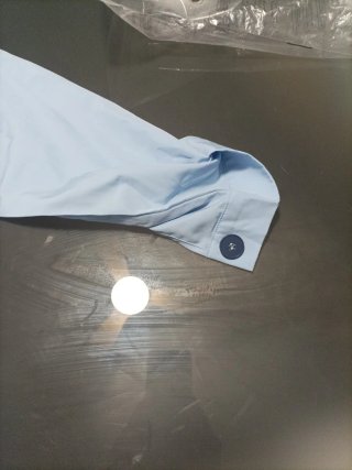 Camisa azul botones colores talla XL