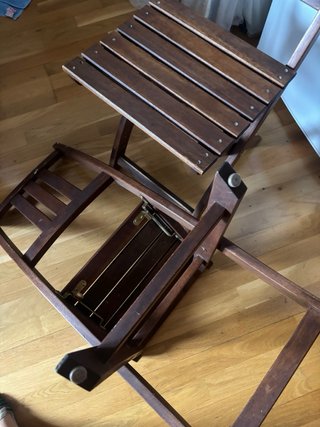 2 Sillas Madera Plegables Marrones