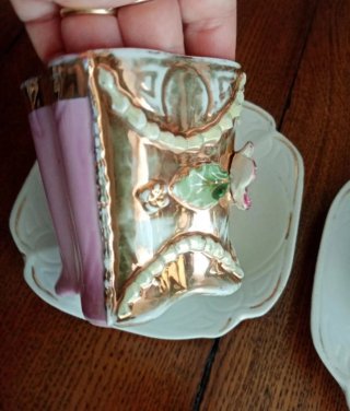 Coppia Tazze da Tè Art Nouveau