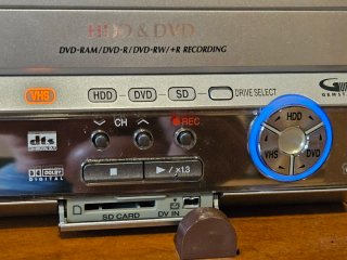 Panasonic DMR EH80V VHS DVD HDD funcionando