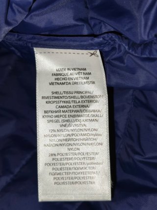 Chaqueta acolchada Polo Ralph Lauren azul original