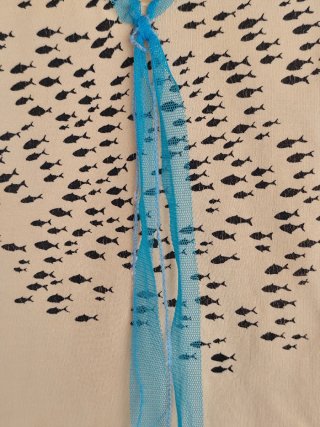 Camiseta Vilagallo Algodón Estampado Peces