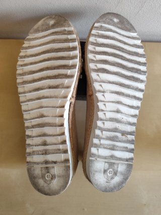 Zapatos Senda dorados talla 41