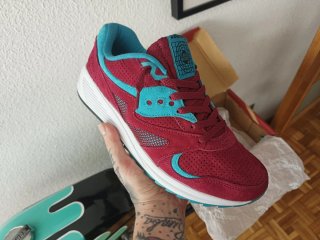 Saucony Grid 8000 Rojo/Turquesa