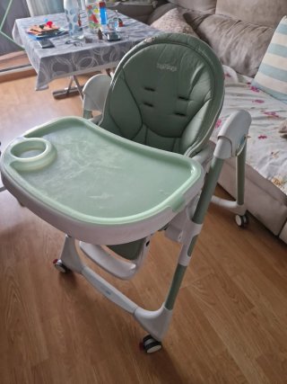 Trona Peg Perego verde menta plegable
