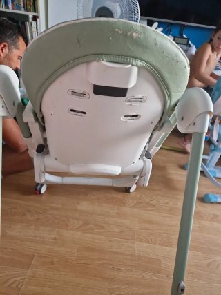 Trona Peg Perego verde menta plegable