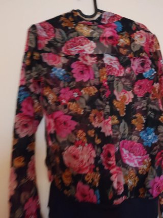 Body floral transparente talla S