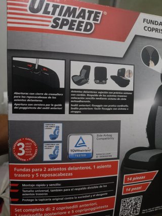 Fundas Asiento Coche Ultimate Speed 14 Piezas