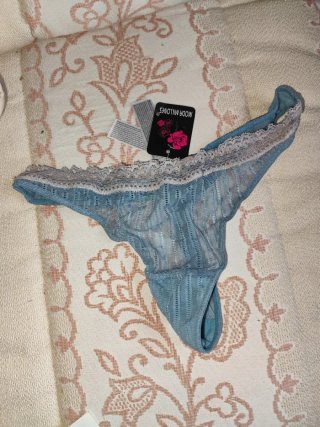 Tanga lencería Moda Millones azul