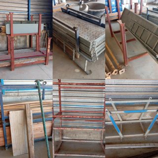 Palets metálicos para materiales. 100€ unidad