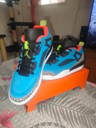 Jordan Spizike Low Toro/Blue