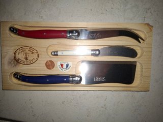 Set 3 Coltelli Formaggio Laguiole Legno