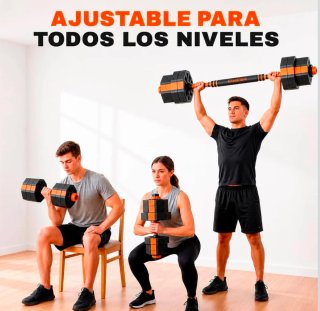 Kit Mancuernas Ajustables MANIBOOM 20kg